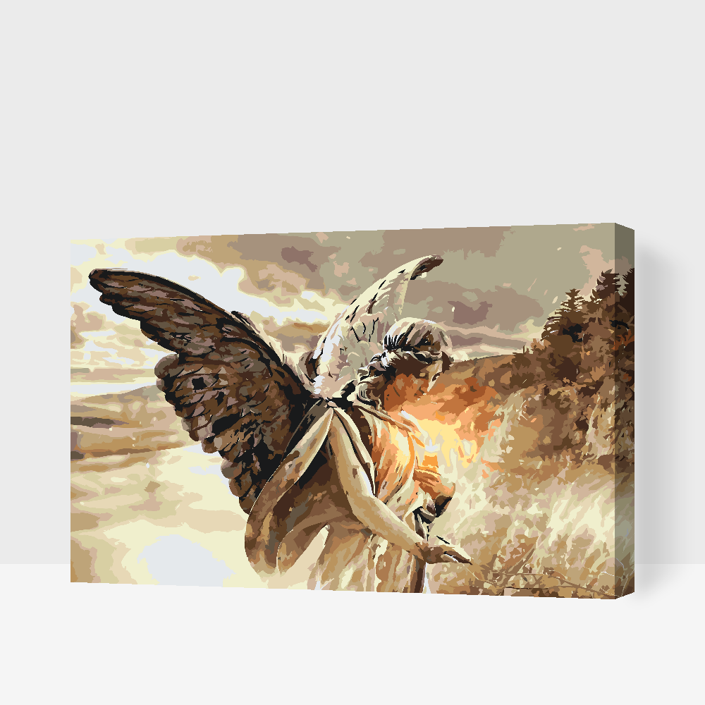 Malování podle čísel - Angel with Candle